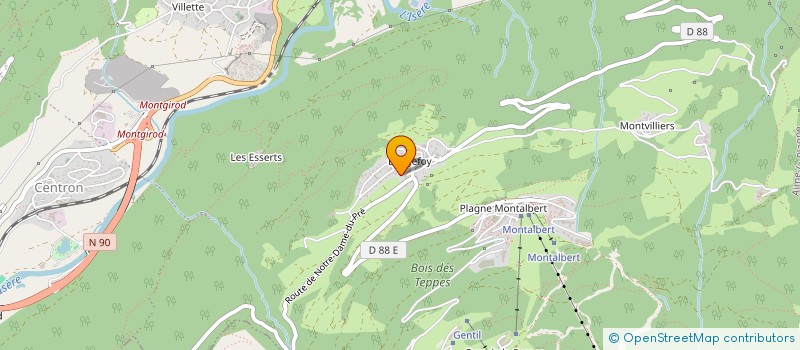 localisation de l'entreprise MADAME ELEONORE FICARELLI  AIME-LA-PLAGNE