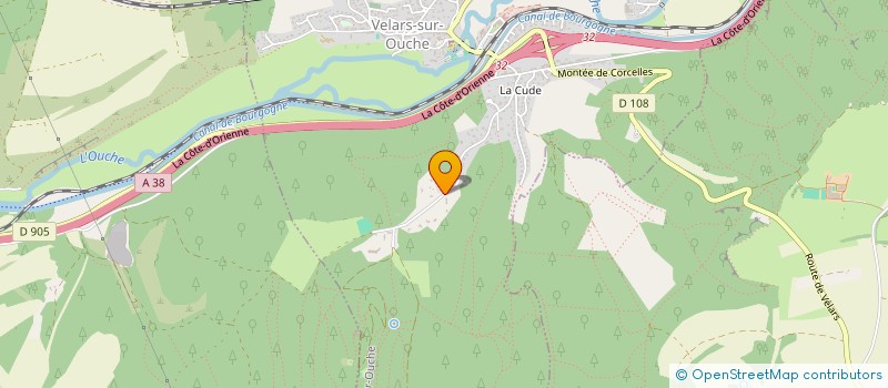 localisation de l'entreprise MADAME ELEONORE JACOB  VELARS-SUR-OUCHE