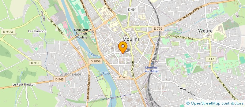 localisation de l'entreprise MADAME ELEONORE JOLY  MOULINS