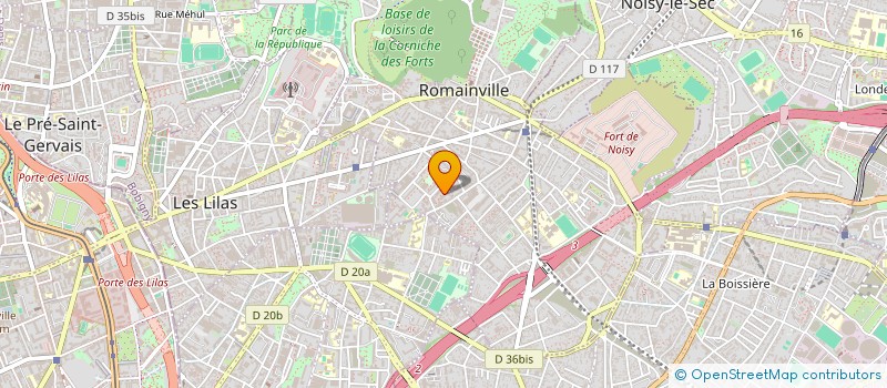 localisation de l'entreprise MADAME ELEONORE LAMOGLIA à ROMAINVILLE