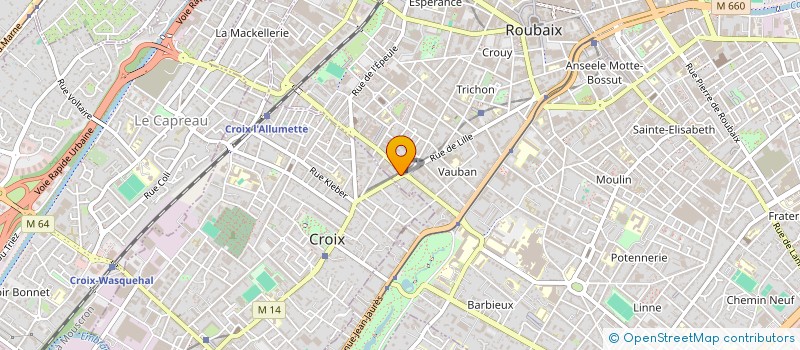 localisation de l'entreprise MADAME ELEONORE LEGLEYE  ROUBAIX