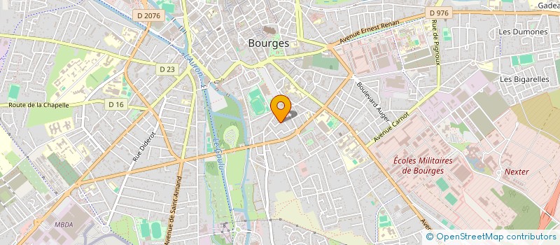 localisation de l'entreprise MADAME ELEONORE MARIN  BOURGES