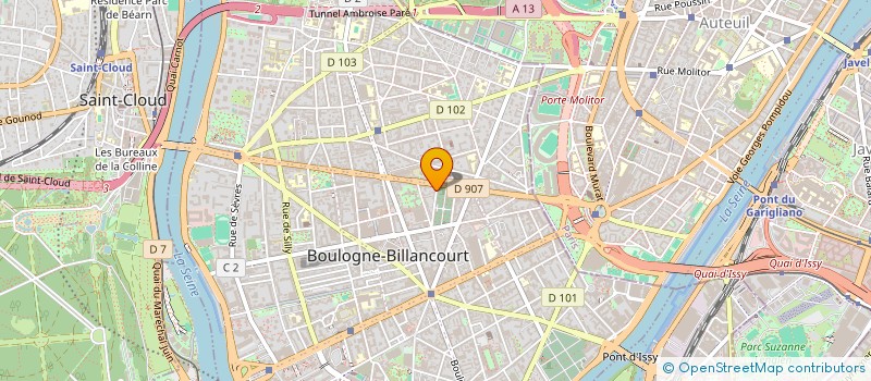 localisation de l'entreprise MADAME ELEONORE MERIEUX à BOULOGNE-BILLANCOURT