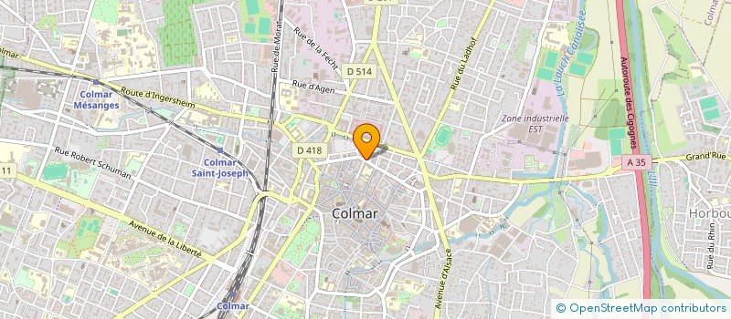 localisation de l'entreprise MADAME ELEONORE MICHEL  COLMAR