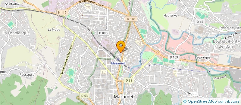 localisation de l'entreprise MADAME ELEONORE MIRA  MAZAMET