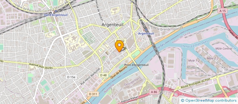 localisation de l'entreprise MADAME ELEONORE NJINE à ARGENTEUIL