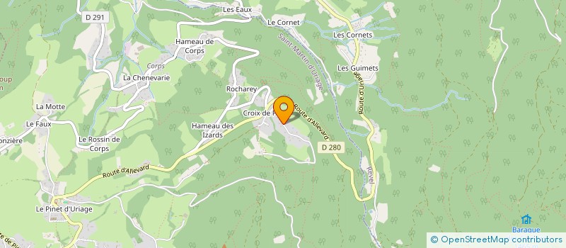 localisation de l'entreprise MADAME ELEONORE PERRON  SAINT-MARTIN-D'URIAGE