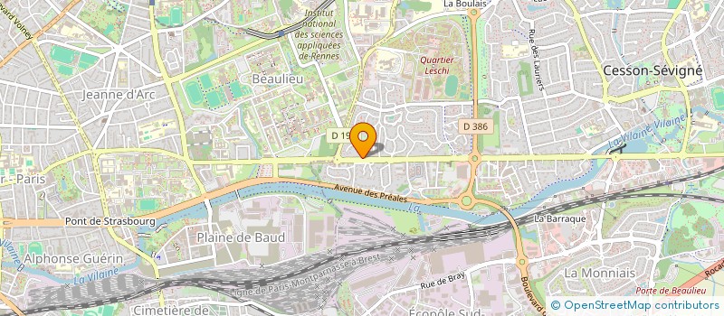 localisation de l'entreprise MADAME ELEONORE QUEMARD  CESSON-SEVIGNE