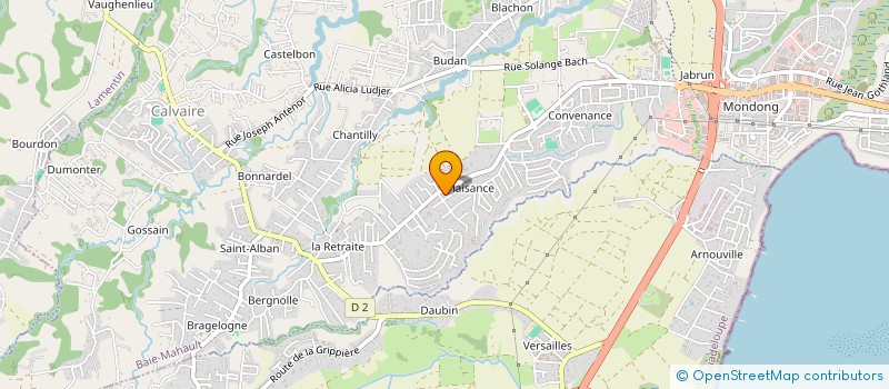 localisation de l'entreprise MADAME ELEONORE RAZAFINDRATSIMBA  BAIE-MAHAULT