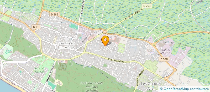 localisation de l'entreprise MADAME ELEONORE SOMMERLATT  SAINT-JEAN-DE-MONTS