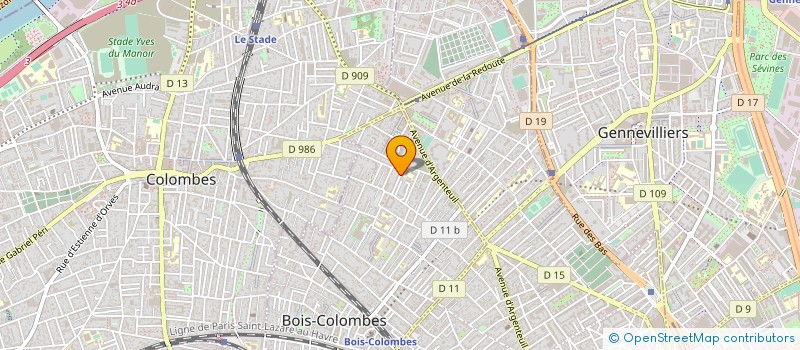 localisation de l'entreprise MADAME ELEONORE SZABO à BOIS-COLOMBES