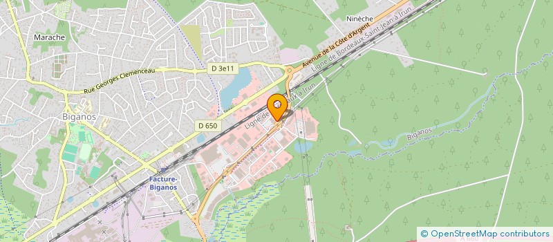 localisation de l'entreprise MADAME ELEONORE THUEUX  BIGANOS