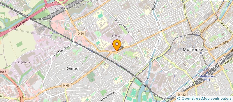 localisation de l'entreprise MADAME ELEONORE VAN-VUDENHOVE  MULHOUSE