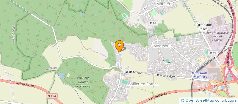 localisation de l'entreprise MADAME ELEONORE VOISIN--TRIBOULET  MONTSOULT