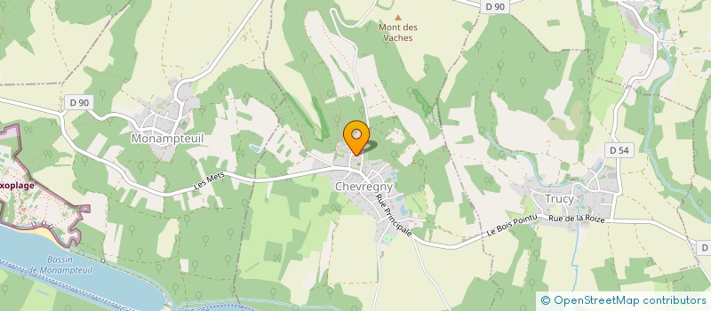 localisation de l'entreprise MADAME ELEONORE VRAINE  CHEVREGNY