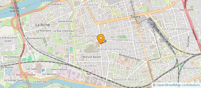 localisation de l'entreprise MADAME ELEONORE WAWRZYNIAK  TOURS