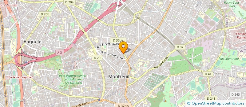 localisation de l'entreprise MADAME ELESHA CASIMIR à MONTREUIL