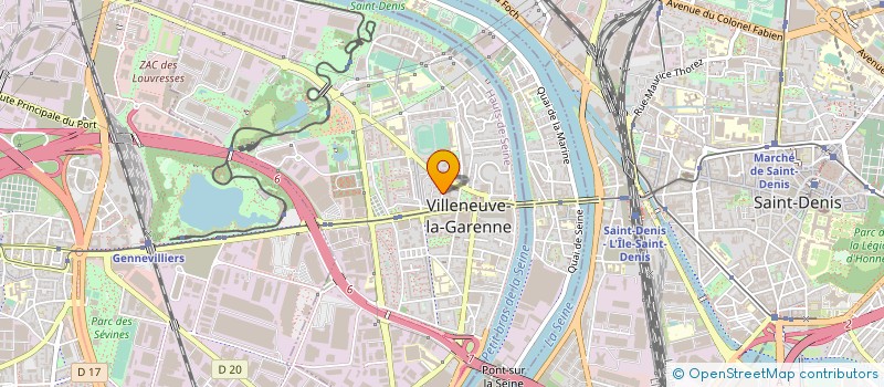 localisation de l'entreprise MADAME ELFE BAROSO-BERTRAND  VILLENEUVE-LA-GARENNE