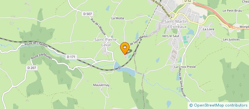 localisation de l'entreprise MADAME ELFI MESSMER  SAINT-PIERRE-LAVAL