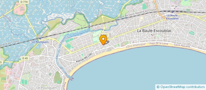 localisation de l'entreprise MADAME ELFRID AUVRAY à LA BAULE-ESCOUBLAC