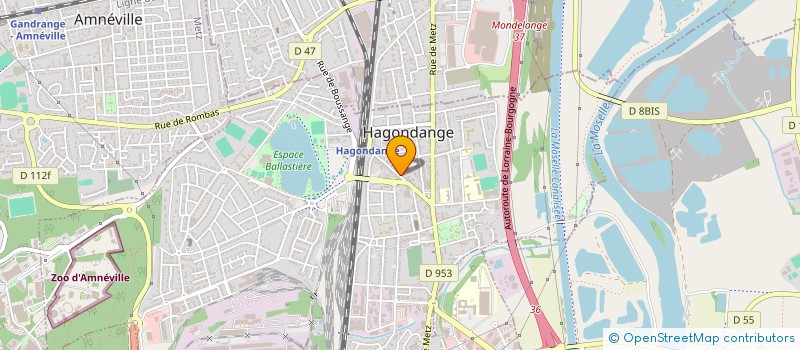 localisation de l'entreprise MADAME ELFRIEDE REUTENAUER  HAGONDANGE