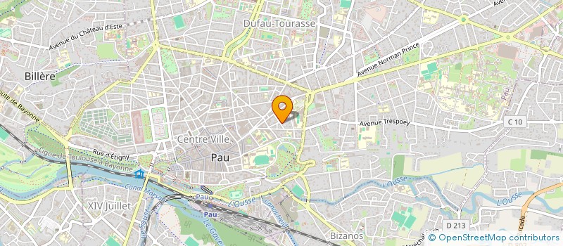 localisation de l'entreprise MADAME ELGOYHEN BRUEL à PAU