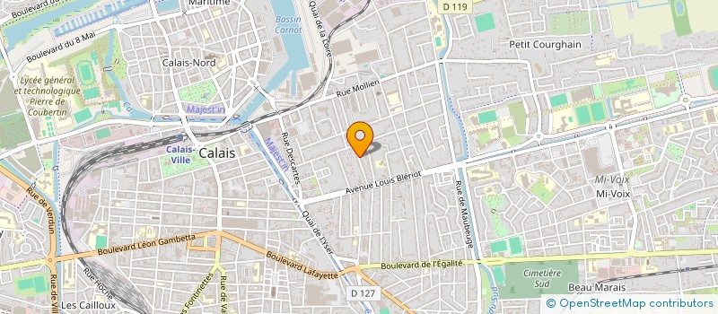 localisation de l'entreprise MADAME ELHADJ LAKEHAL  CALAIS