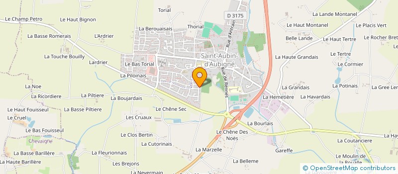 localisation de l'entreprise MADAME ELHAM FOROUZESH  SAINT-AUBIN-D'AUBIGNE