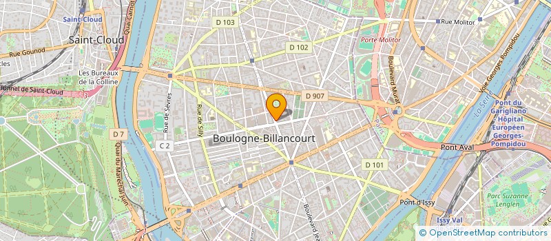 localisation de l'entreprise MADAME ELIA COLLEU à BOULOGNE-BILLANCOURT