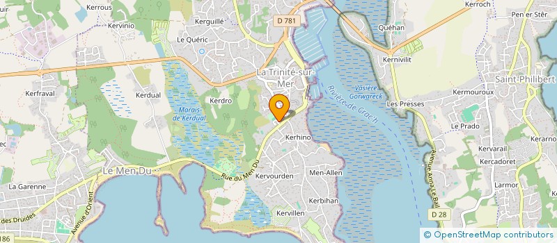 localisation de l'entreprise MADAME ELIA D'AMARIO  LA TRINITE-SUR-MER