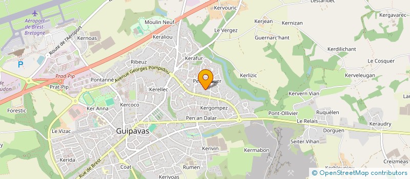 localisation de l'entreprise MADAME ELIA DA SOLEDADE GONCALVES MARTINS  GUIPAVAS