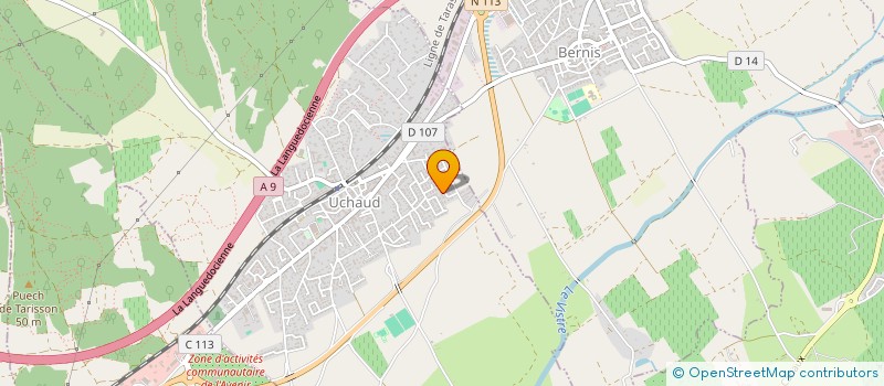 localisation de l'entreprise MADAME ELIA DAUFES  UCHAUD