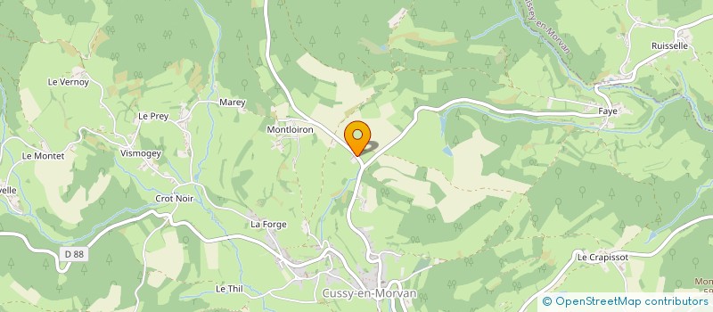 localisation de l'entreprise MADAME ELIA LUTZ  CUSSY-EN-MORVAN