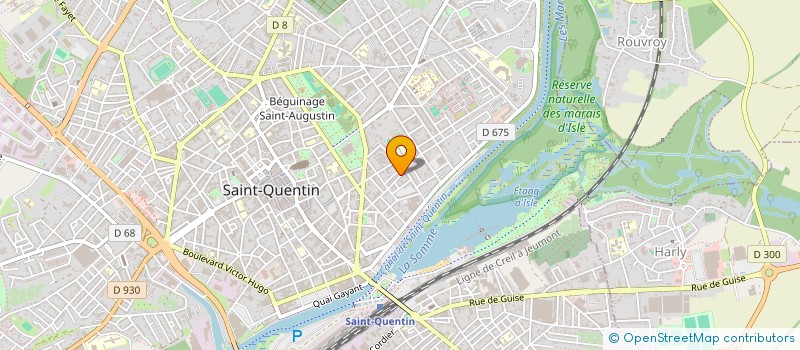 localisation de l'entreprise MADAME ELIA QUILLET à SAINT-QUENTIN