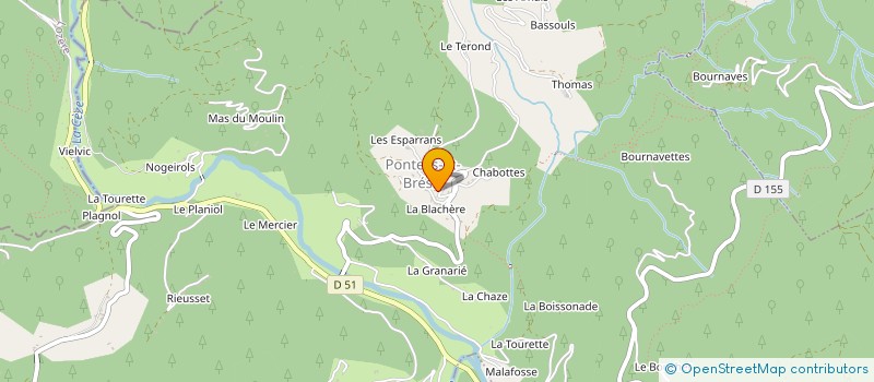 localisation de l'entreprise MADAME ELIABELLE BOUSSAC  BONNEVAUX