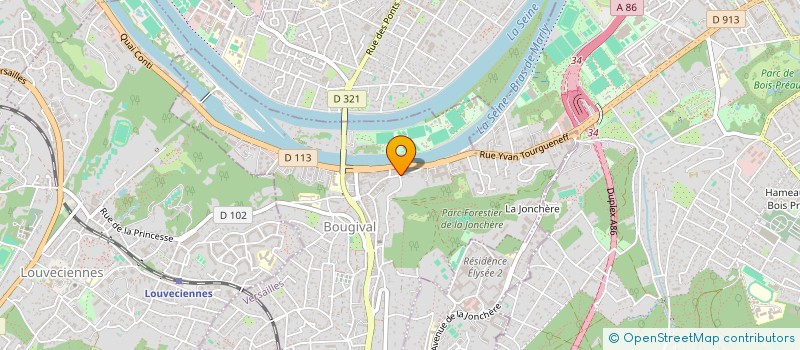 localisation de l'entreprise MADAME ELIANA NUNES DA SILVA  BOUGIVAL