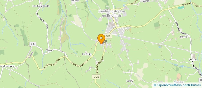 localisation de l'entreprise MADAME ELIANE ACCARY  SAINT-CHRISTOPHE-EN-BRIONNAIS