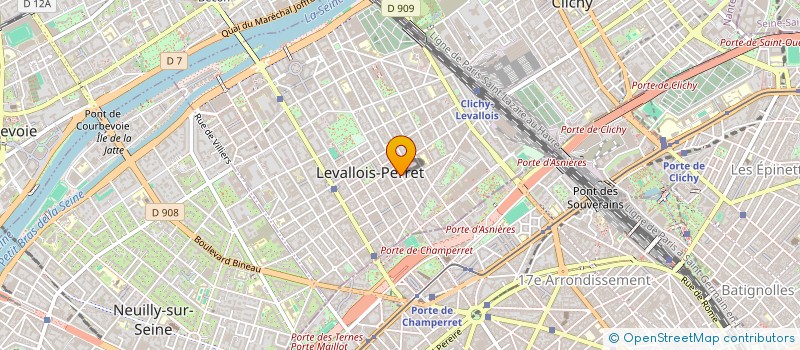 localisation de l'entreprise MADAME ELIANE ALLIONE  LEVALLOIS-PERRET