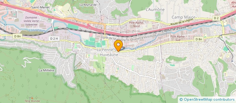 localisation de l'entreprise MADAME ELIANE ARACIL  LA PENNE-SUR-HUVEAUNE