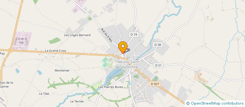 localisation de l'entreprise MADAME ELIANE AUBRY à NEUVY-SAINT-SEPULCHRE