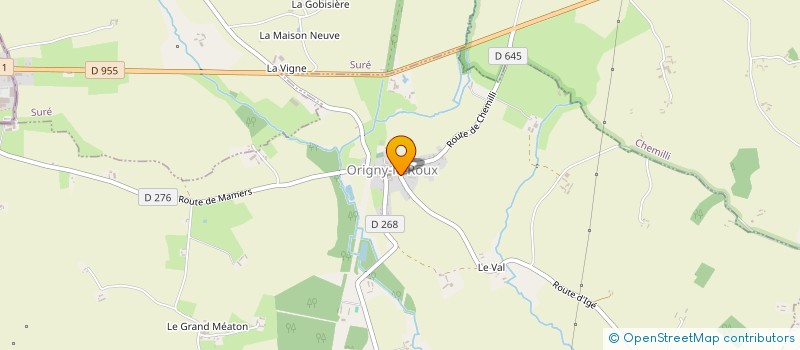 localisation de l'entreprise MADAME ELIANE AUCHER à ORIGNY-LE-ROUX