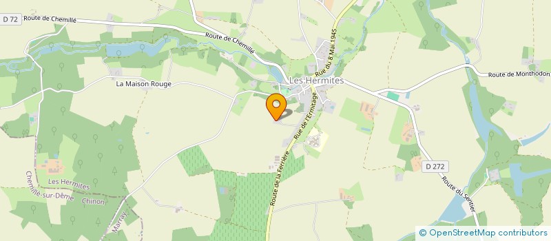 localisation de l'entreprise MADAME ELIANE BALLON  LES HERMITES