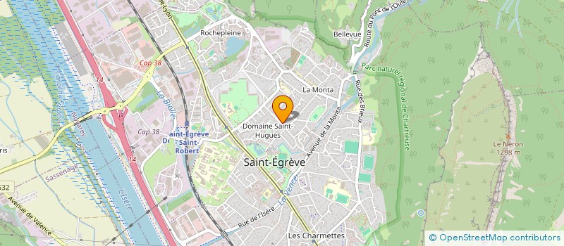 localisation de l'entreprise MADAME ELIANE BARBE à SAINT-EGREVE