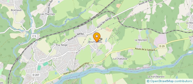localisation de l'entreprise MADAME ELIANE BARNY à LE PALAIS-SUR-VIENNE