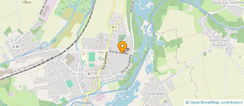 localisation de l'entreprise MADAME ELIANE BAUDOUIN à CORBIE