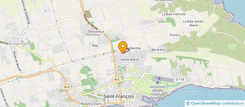 localisation de l'entreprise MADAME ELIANE BENOIT à SAINT-FRANCOIS