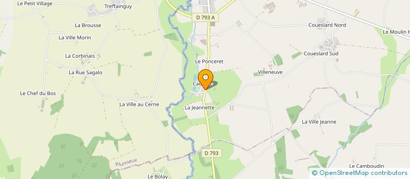 localisation de l'entreprise MADAME ELIANE BERNARD  LA TRINITE-PORHOET