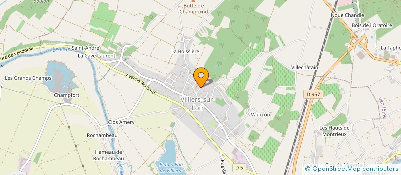 localisation de l'entreprise MADAME ELIANE BESNARD  VILLIERS-SUR-LOIR