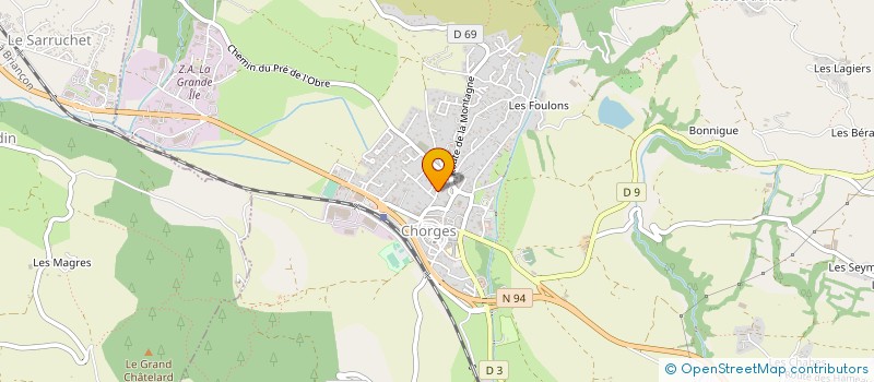 localisation de l'entreprise MADAME ELIANE BOREL à LA BATIE NEUVE
