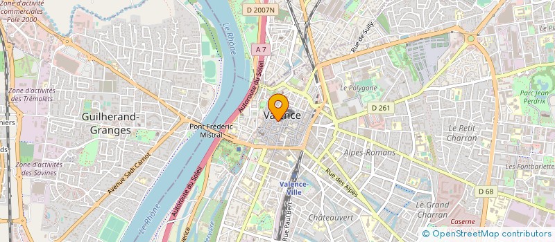 localisation de l'entreprise MADAME ELIANE BOURRETTE  VALENCE